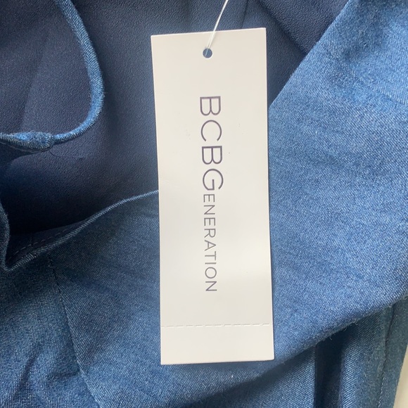 BCBGeneration | Navy Blue Cut-out Crop Jumpsuit 6 - Picture 14 of 15